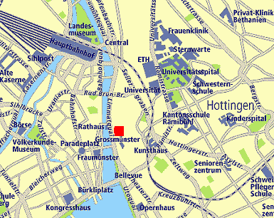 Lageplan Zürich City